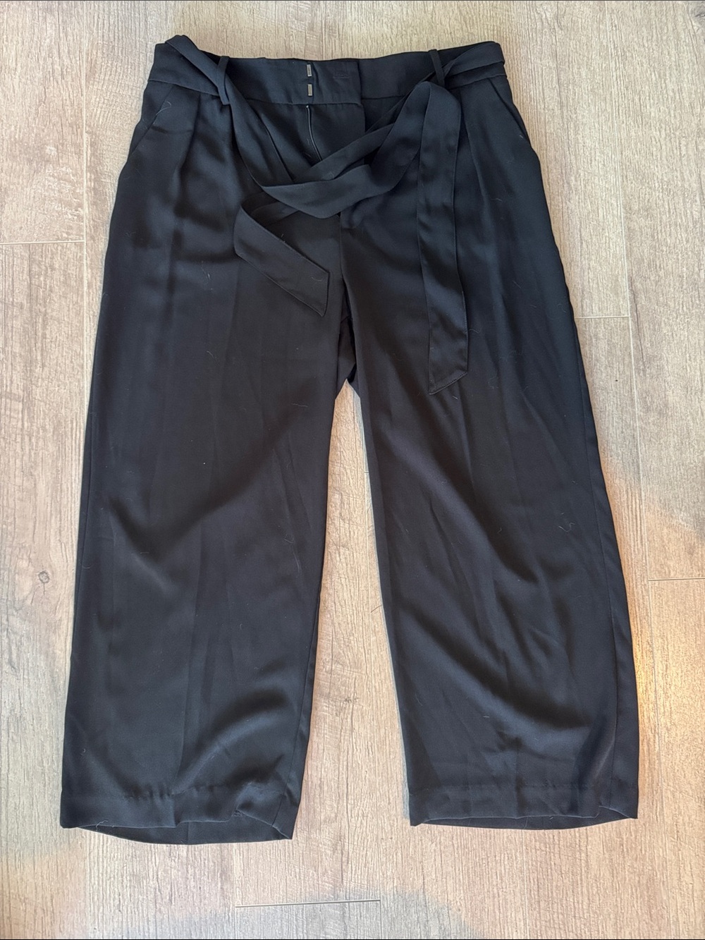 Target Black Wide-Leg Tie Waist Trousers